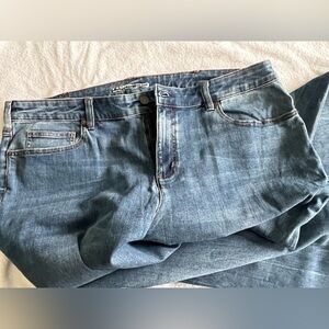 Lands' End Women's Straight Leg Blue Jeans